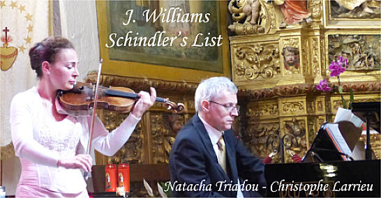 Natacha Triadou, violon et Christophe Larrieu, piano - La Liste de Schindler